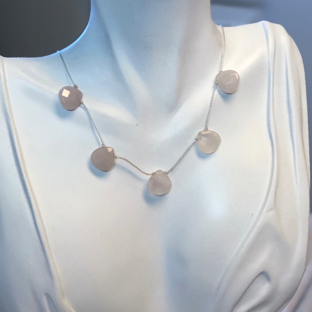 Rose Quartz Crystal necklace